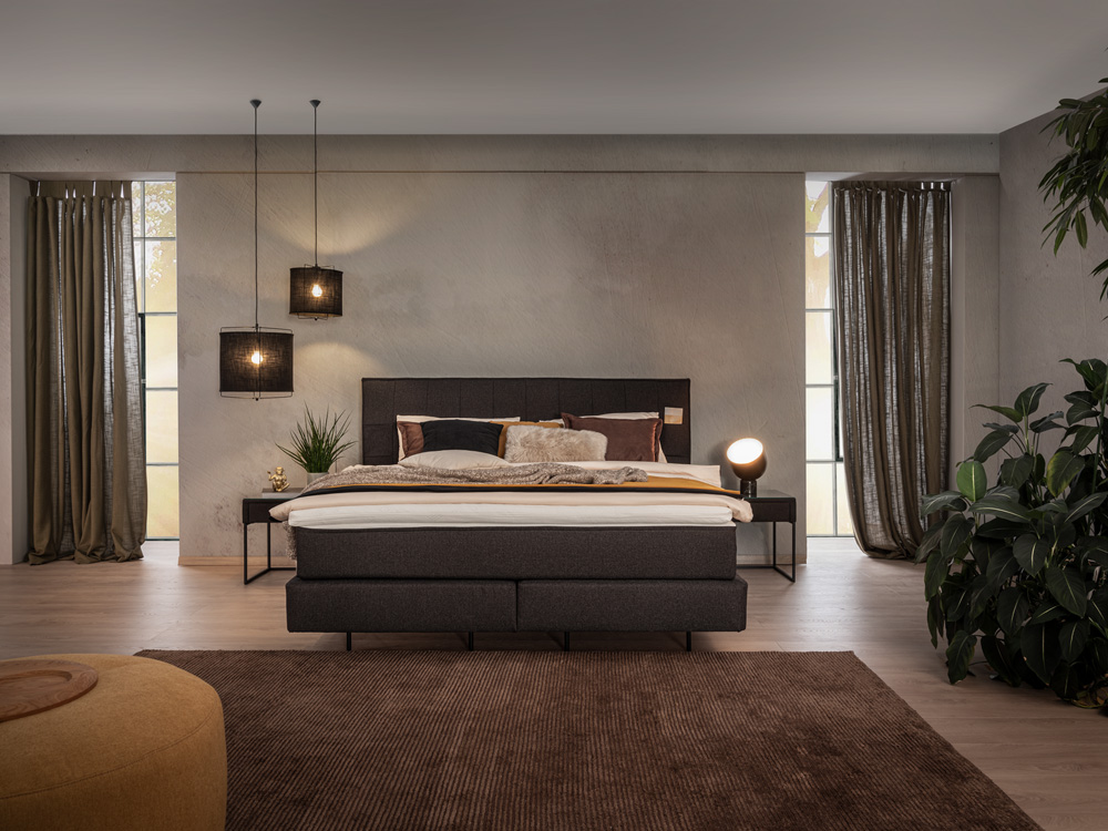 modernes Schlafzimmer im Industrial Stil