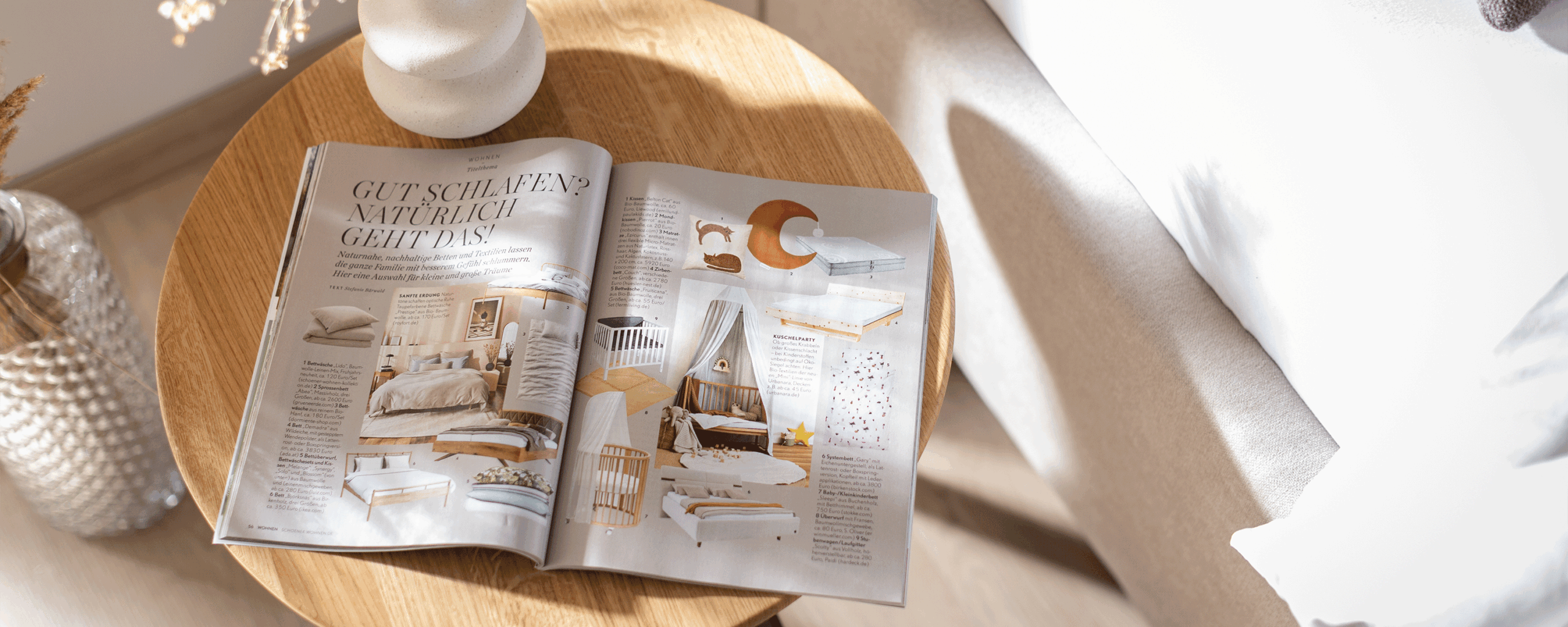 ADA Presseseite mit Schöner Wohnen Magazin