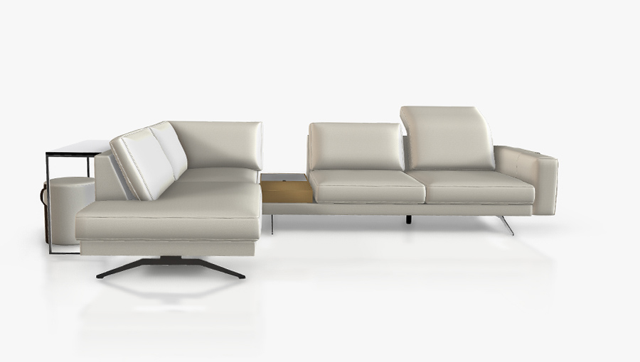 konfiguriertes Sofa als digitales Model