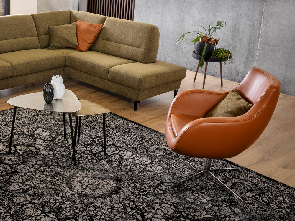 Cognacfarbener Relaxsessel Cognacfarbener Relaxsessel