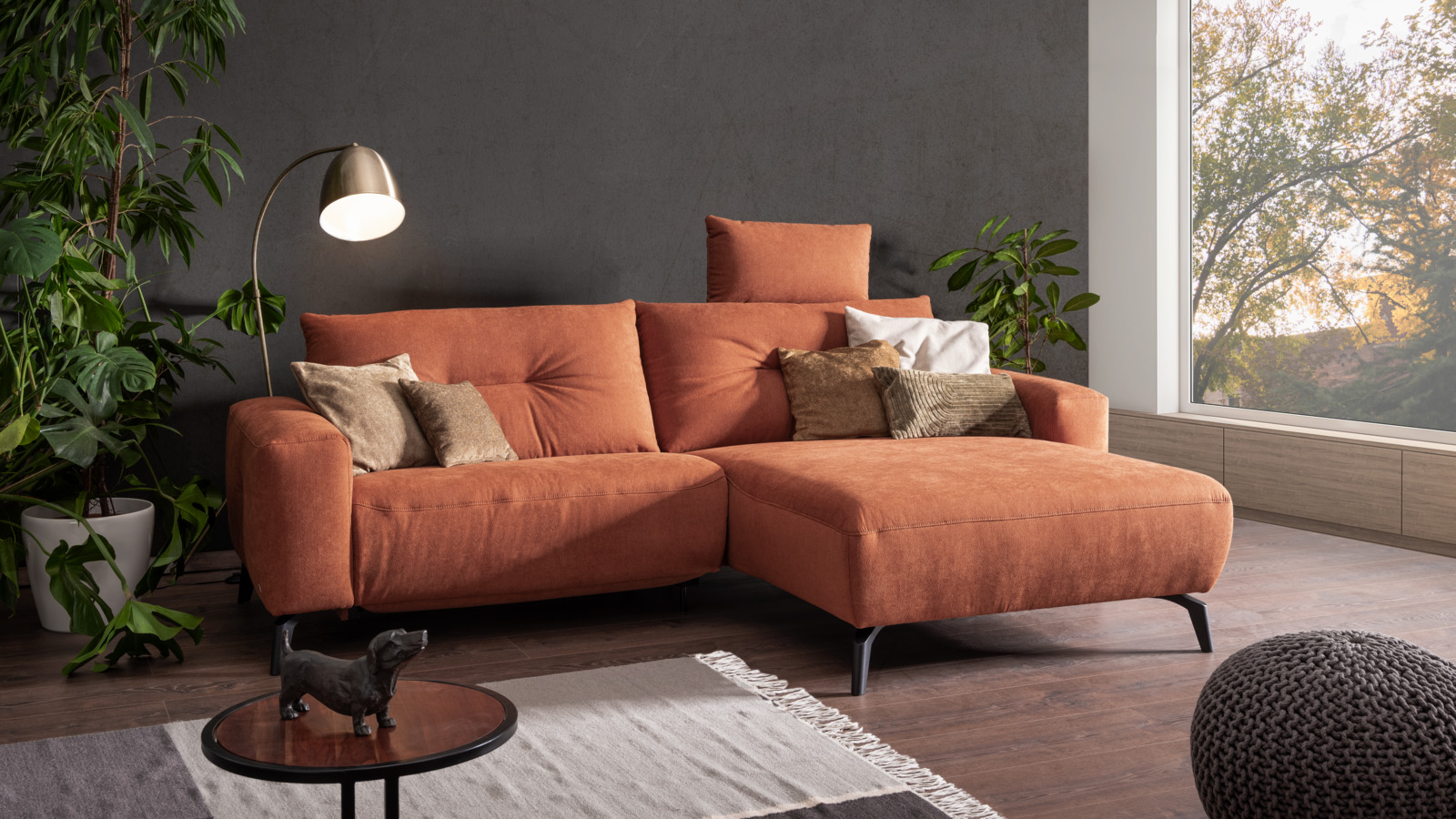 ADA Sofa in der Highlight Farbe Orange ADA Sofa in der Highlight Farbe Orange