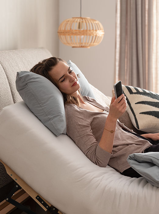 Langlebiger und smarter Lattenrost mit Motorfunktion mit dem Smart Home Bett Lepida von ADA . Mindful Living – Unterstützt jeden Schlafstil und sorgt für entspannte Nächte und entlastende Ergonomie beim Schlafen Langlebiger und smarter Lattenrost mit Motorfunktion mit dem Smart Home Bett Lepida von ADA . Mindful Living – Unterstützt jeden Schlafstil und sorgt für entspannte Nächte und entlastende Ergonomie beim Schlafen