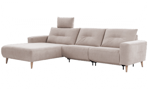 Beiges Sofa ALIKA von ADA Möbel mit Holzfüßen im Scandi Stil - ADA Möbel - Unsere Sofas & Couches.
