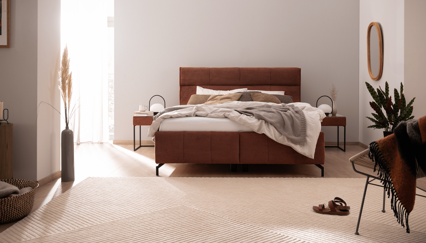 rostbraunes Cord-Bett RORIS von ADA Mindful Living rostbraunes Cord-Bett RORIS von ADA Mindful Living