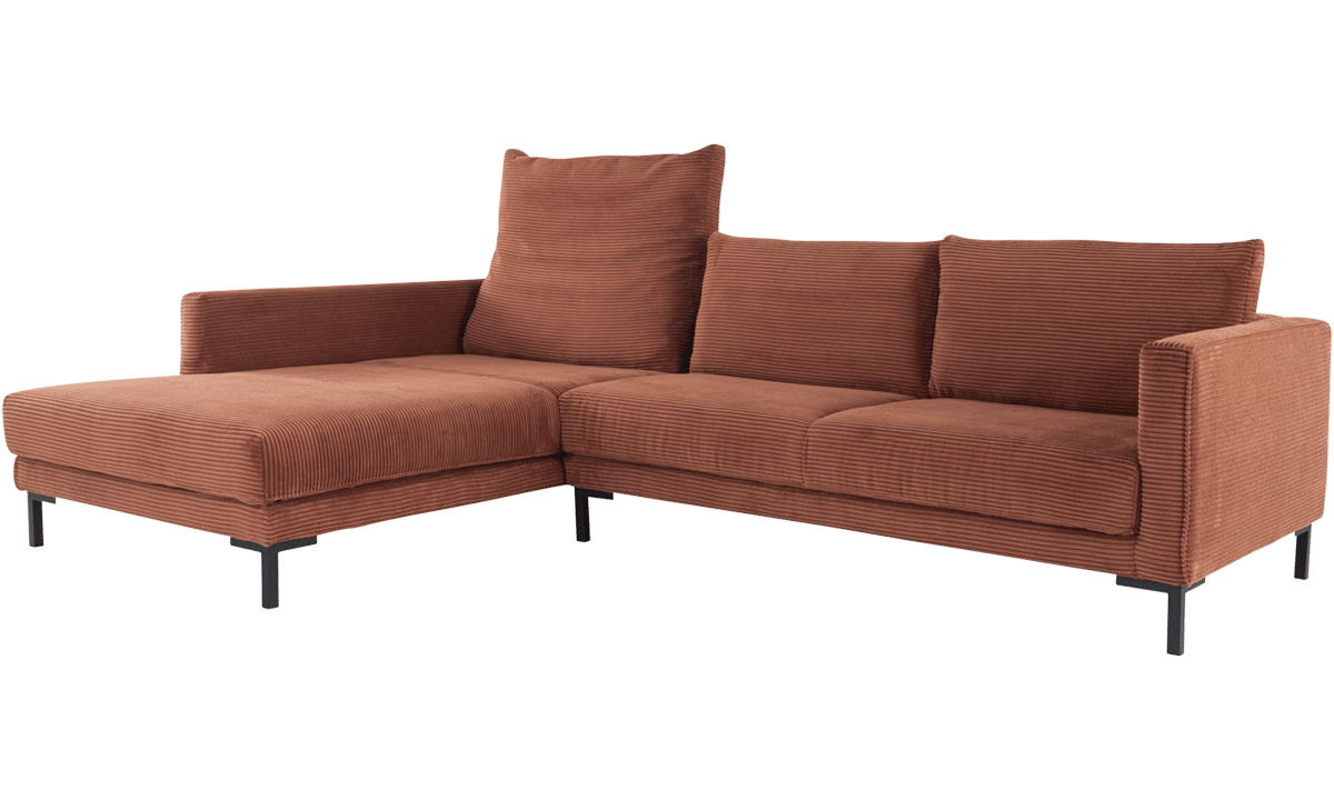 VALENTINO couch in rust brown and corduroy from ADA Möbel