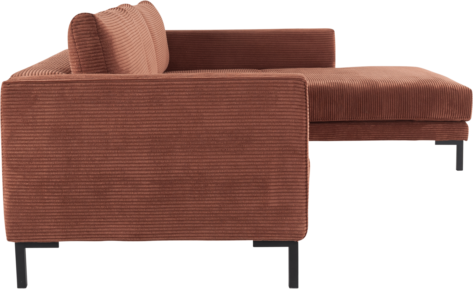 VALENTINO couch in rust brown and corduroy from ADA Möbel
