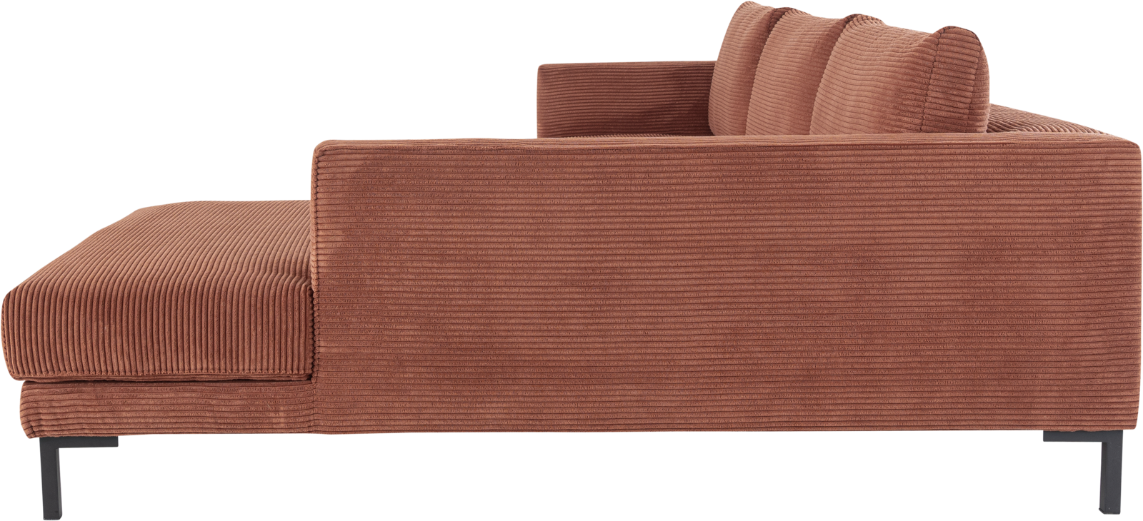 VALENTINO couch in rust brown and corduroy from ADA Möbel