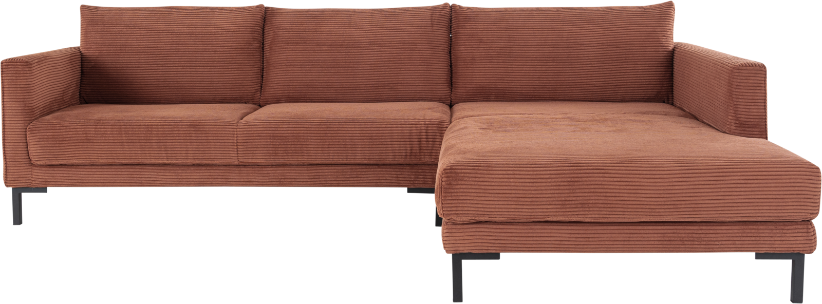 VALENTINO couch in rust brown and corduroy from ADA Möbel