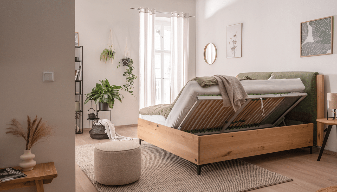 Lattenrostbett Fiducia Lattenrostbett Fiducia mit Stauraum