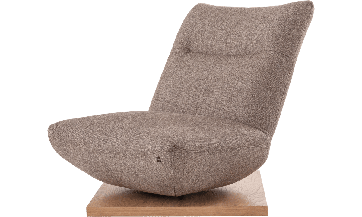 Relaxsessel Nyssa mit braunem Stoff