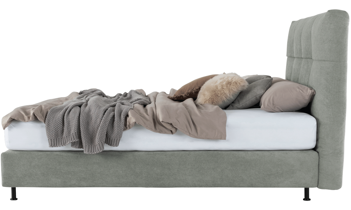 Boxspringbett Amoena seitlich in Stoff
