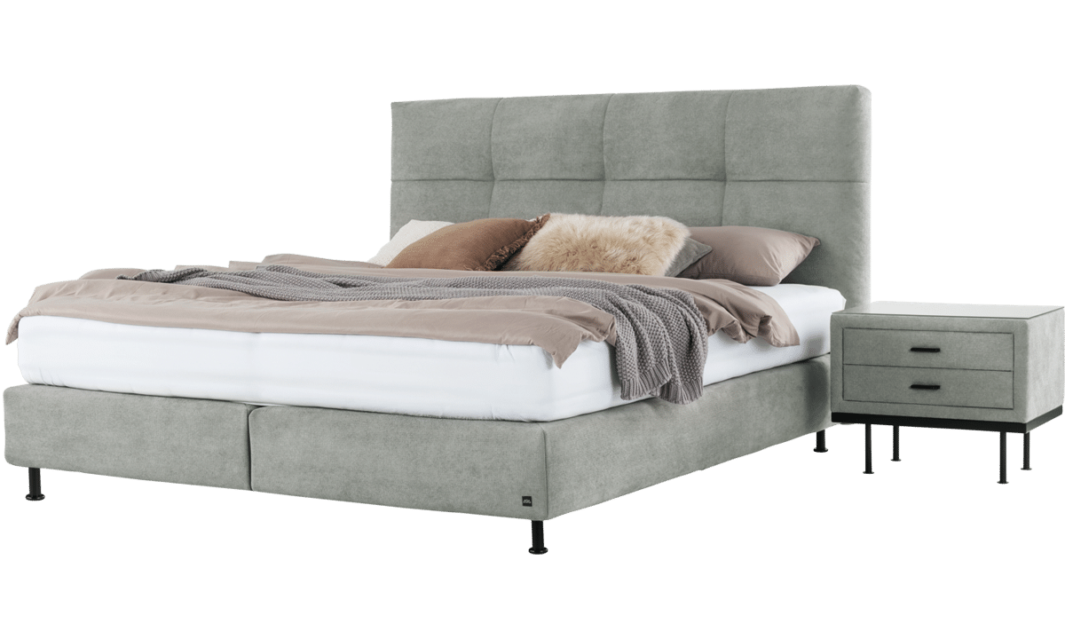 Boxspringbett Amoena mit Nachtkästchen