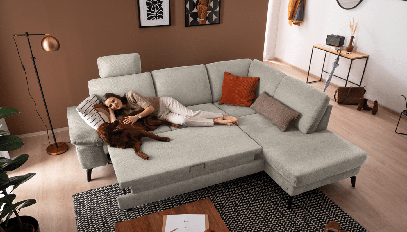 Wohnlandschaft Arlina mit Schlaffunktion Wohnlandschaft Arlina mit Schlaffunktion