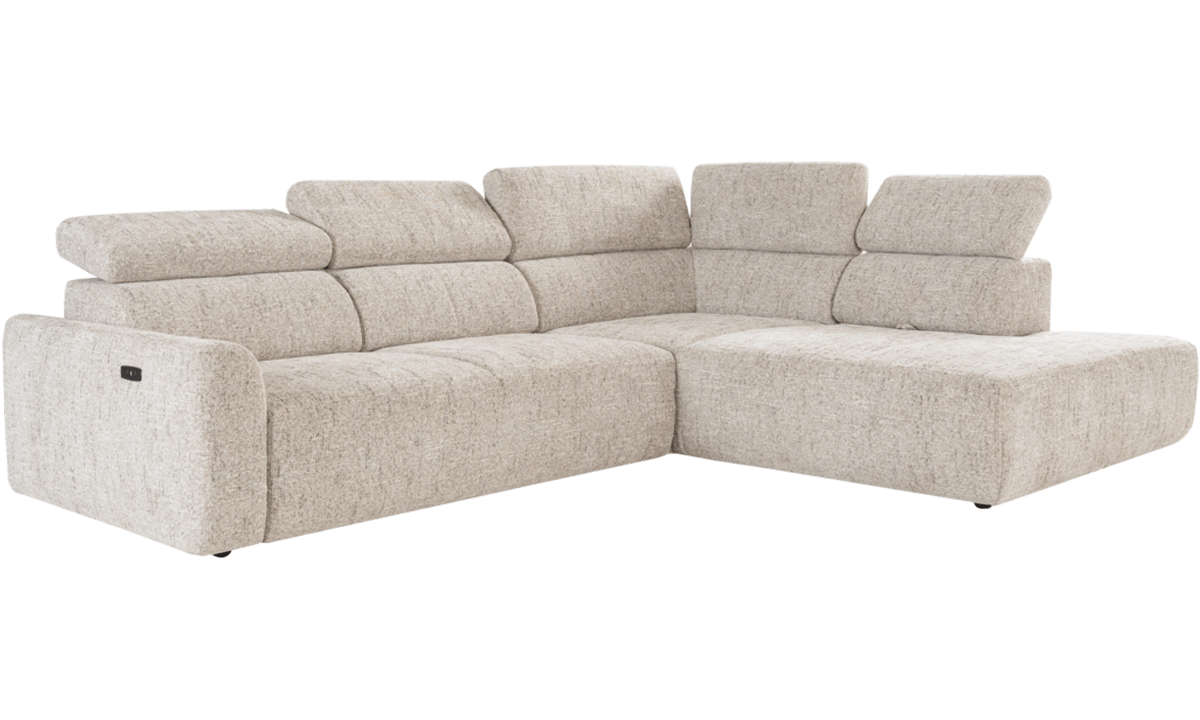 Ecksofa NIVIO mit verstellbaren Nackenstützen