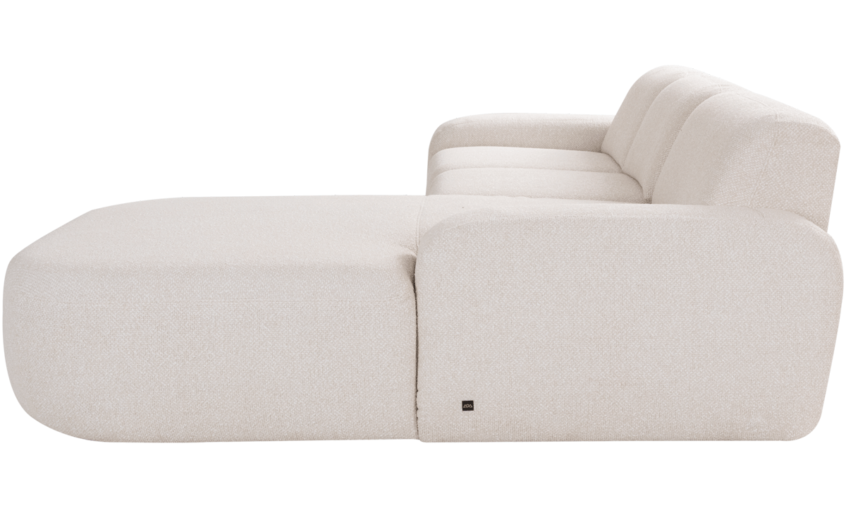 ADA Ecksofa Dalea in hellbeigem Stoff